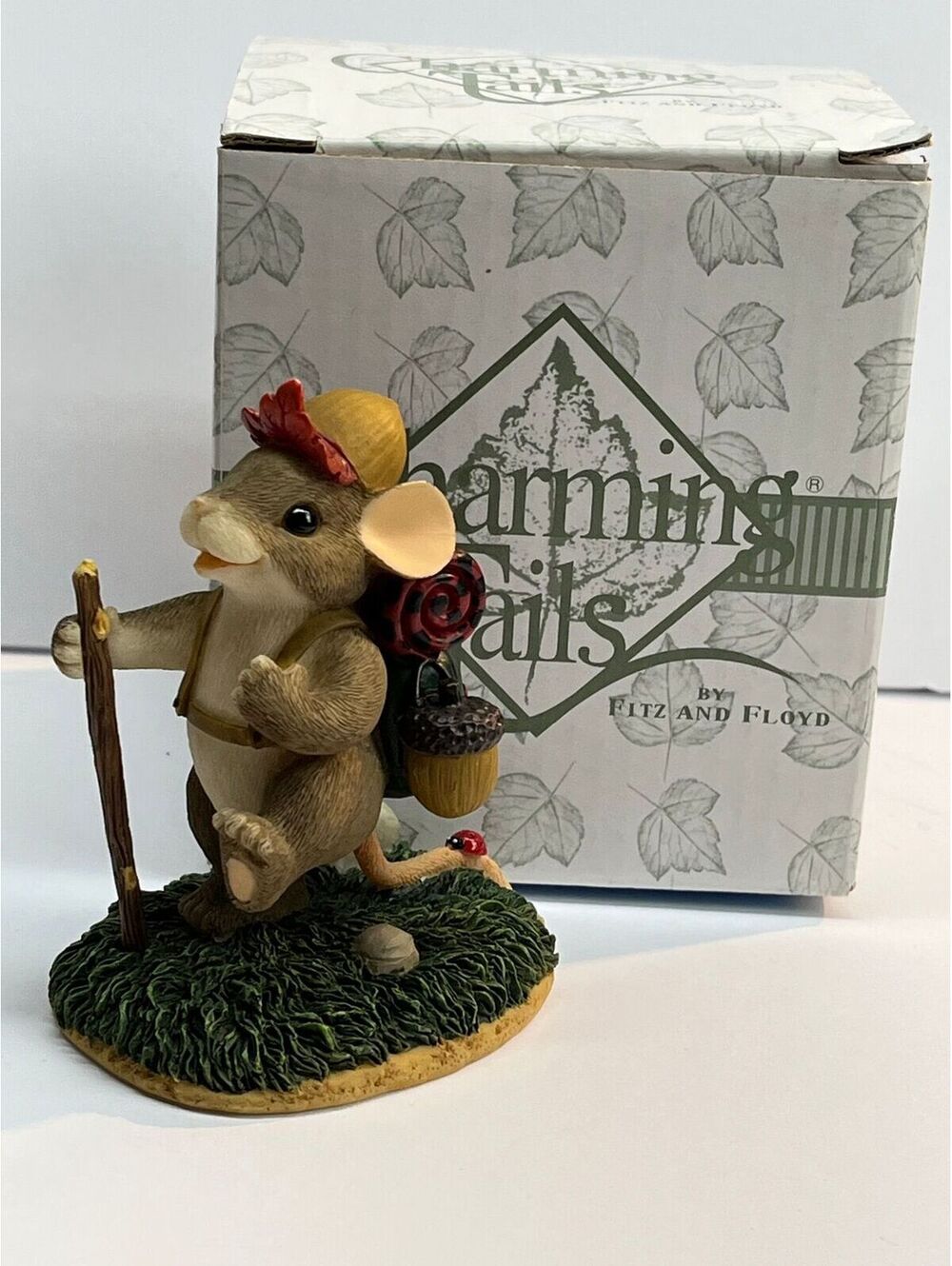 Fitz & Floyd Charming Tales Going Camping Squirrel Backpack Adorable!